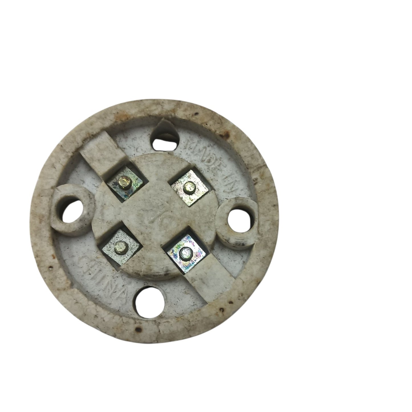 China 2x2 5A 220V E27 Socket Porcelain Socket Ceramic Lamp Receptacle (2+1 PCS) Electx Electrical Supply 7