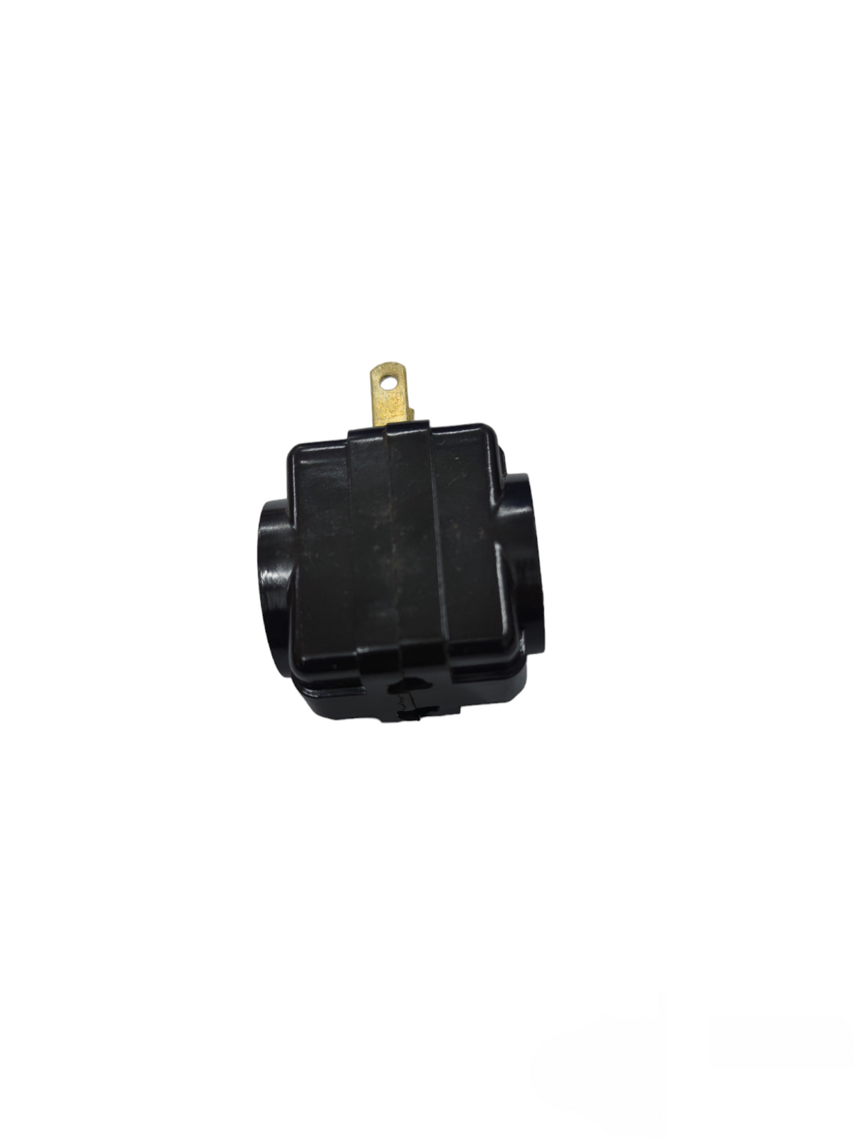 Black cube tap 3 outlet adapter power plug with three sockets and single prong from China