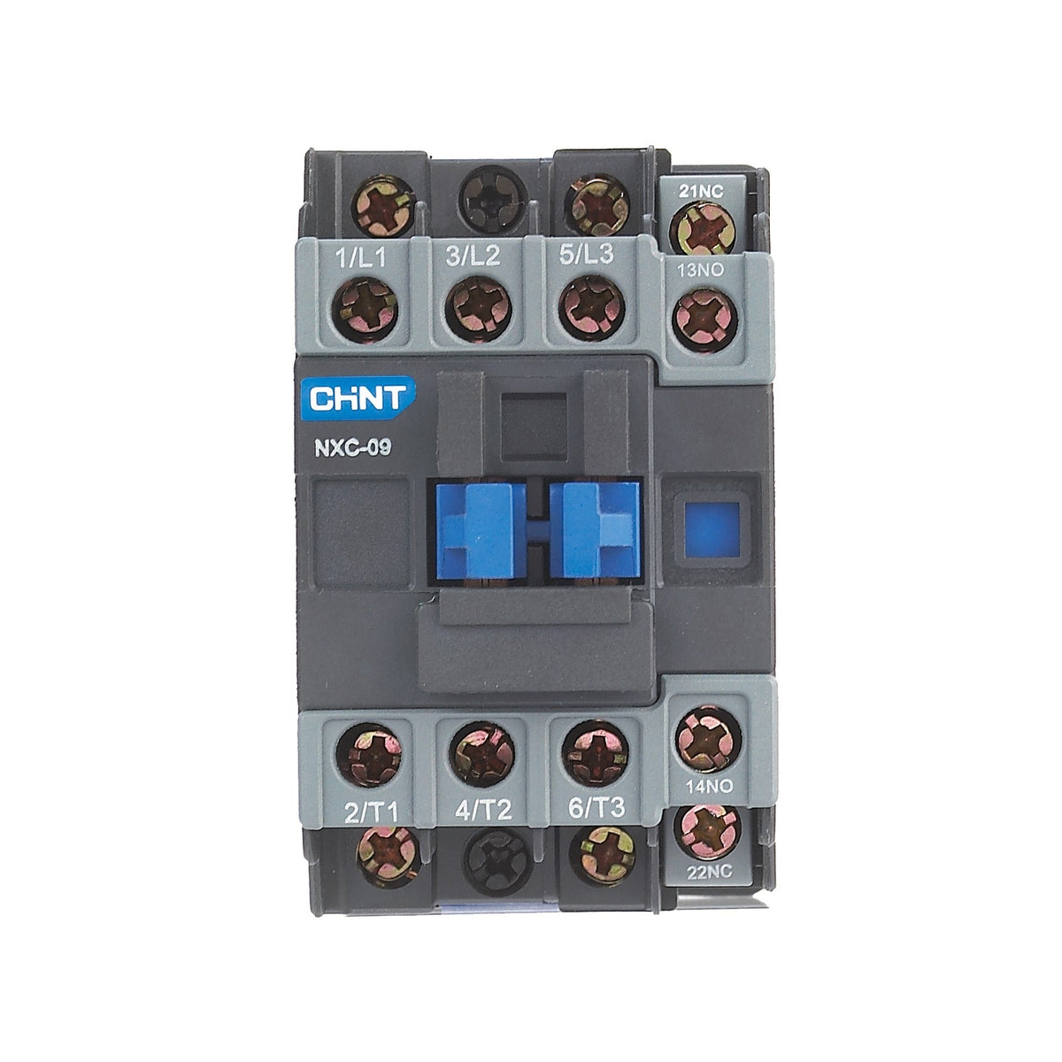 Chint 12A 3 Phase Magnetic Contactor 1NO + 1NC Available Coil Voltage 110V 220V 440V NXC-12 front view
