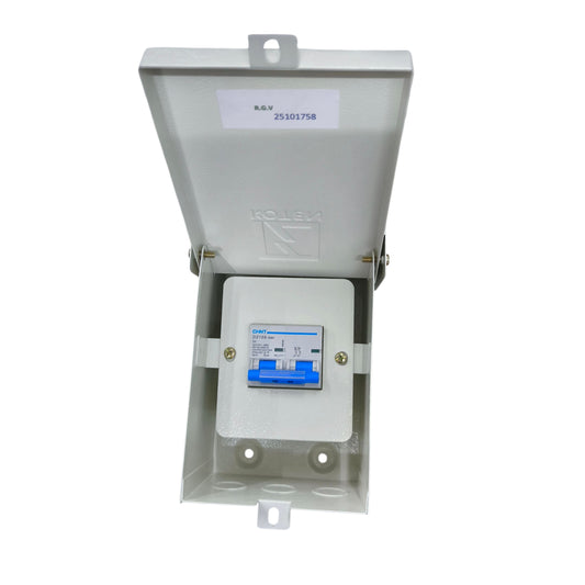 Chint 125A 2Pole 10KAIC 220V with Nema 3r Enclosure K63N NEMA3RE-2P/3P+DZ158-1252P125A10KA