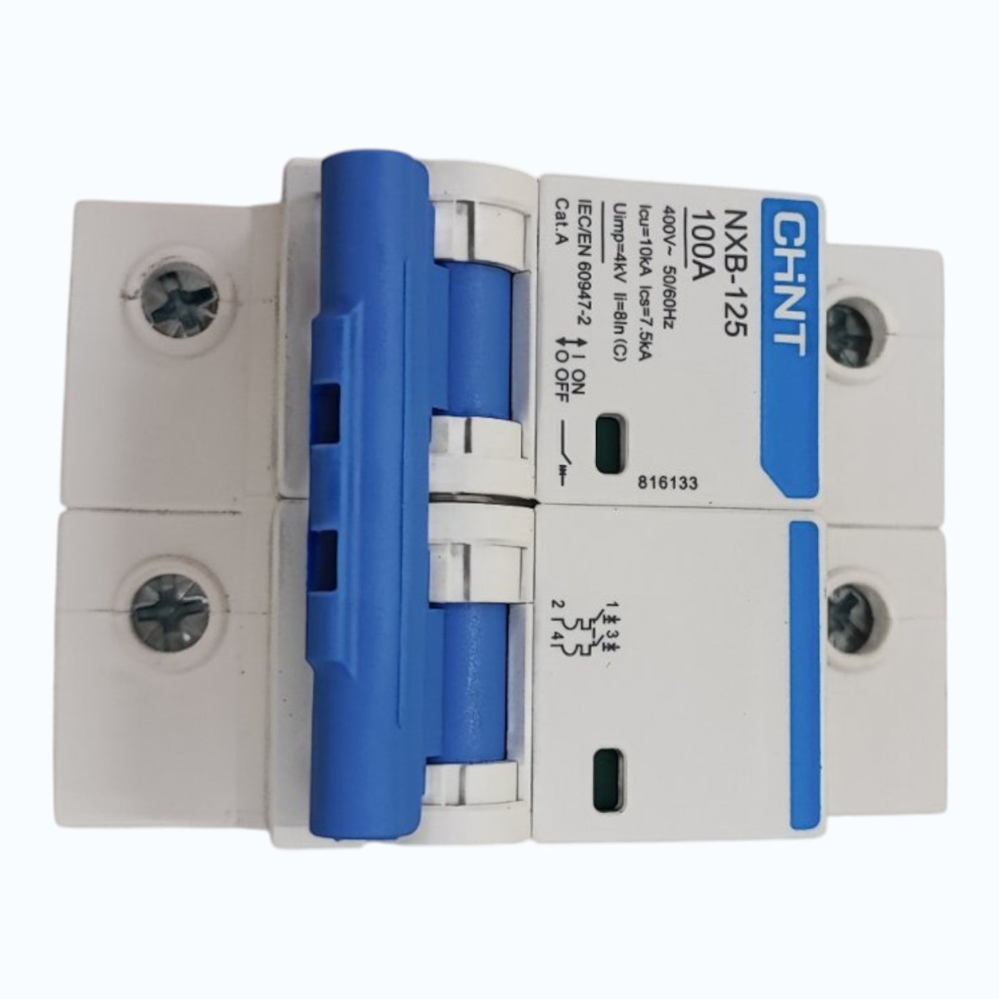 Chint 100A 2Pole Single Phase 10 KAIC 220V Miniature Circuit Breaker (DIN Rail Type) (MCB) NXB-125 100A 2P