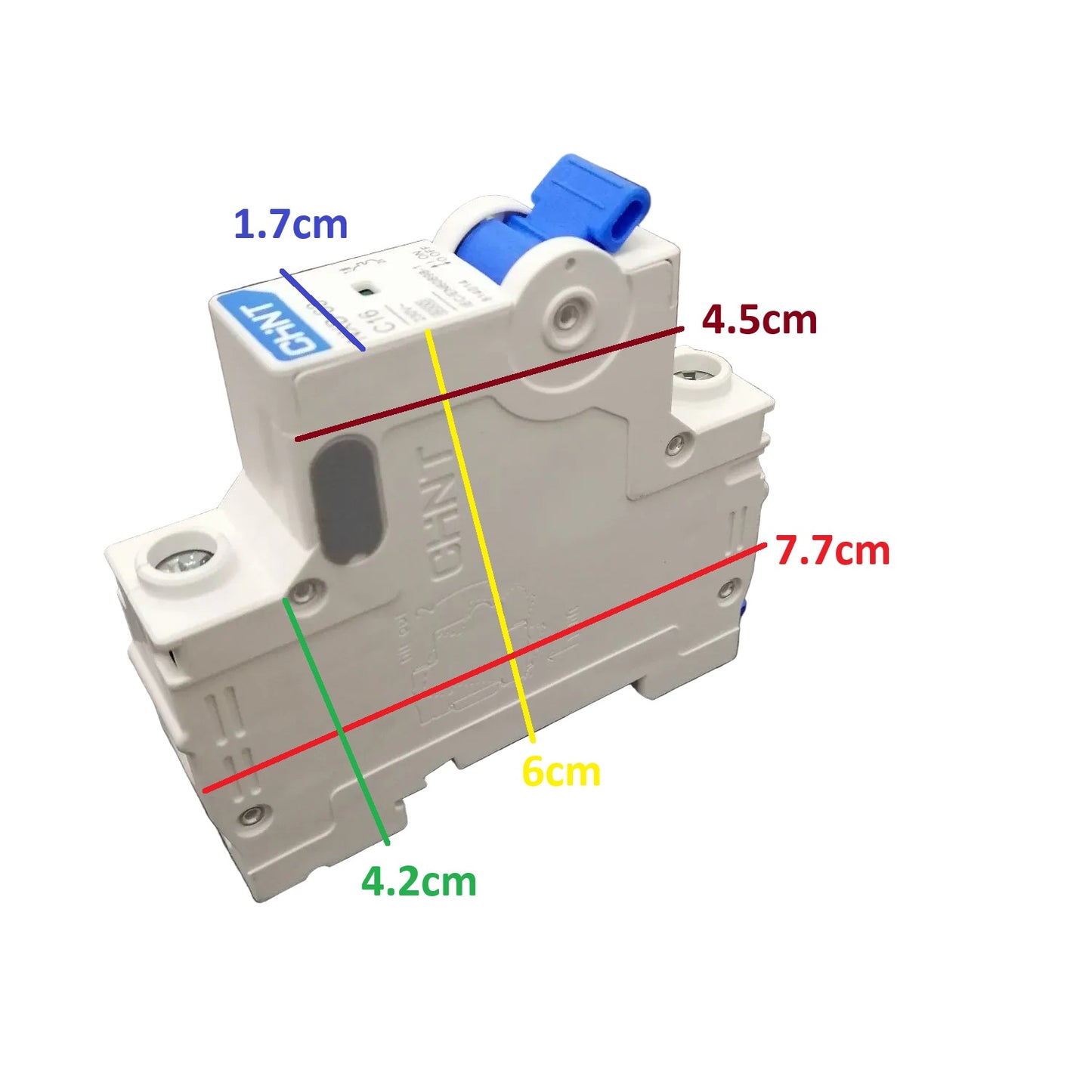 Chint 50A 1P 6KAIC 240V, 1 Module  MCB Miniature Circuit Breaker NXB-63 1P C50 6KA