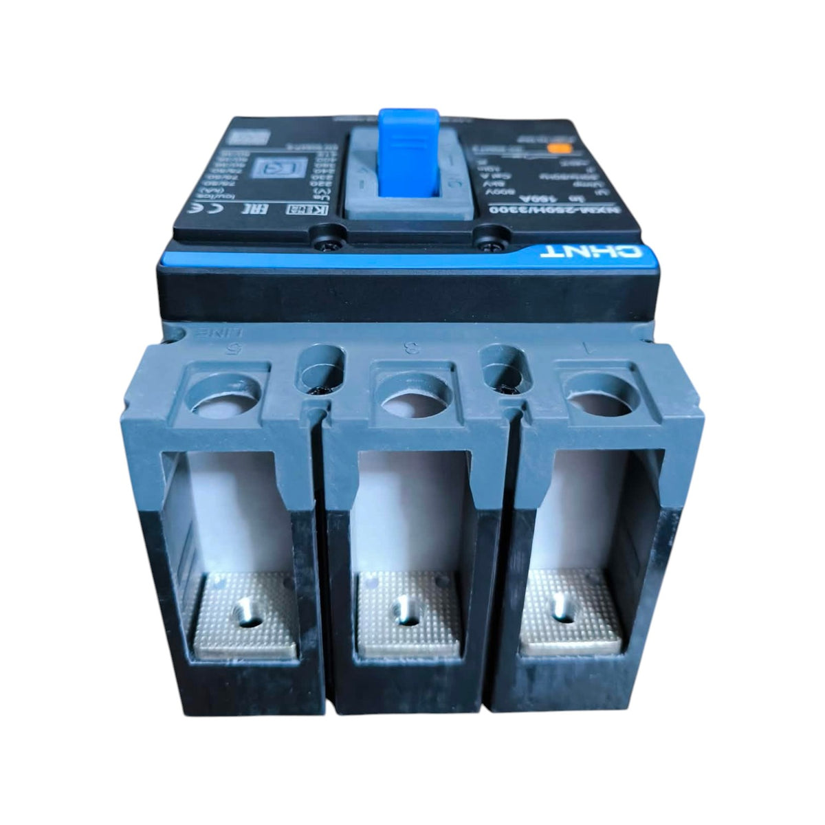 Chint 200A 3 Pole Industrial Circuit Breaker 3 Phase 250AF 75KAIC 220V 50kA 415V MCCB NXM-250H/3300/200A
