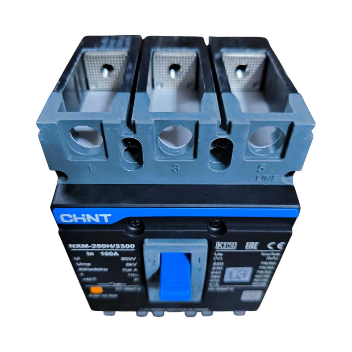 Chint 250A 3 Pole Industrial Circuit Breaker 3 Phase 250AF 75KAIC 220V 50kA 415V MCCB NXM-250H/3300/250A