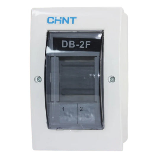 Electrical panel with 'CHINT' branding on a white background