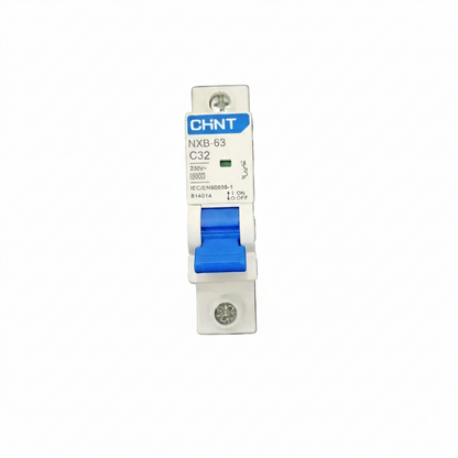 Chint 32A 1P 6KAIC 240V, 1 Module  MCB Miniature Circuit Breaker NXB-63 1P C32 6KA