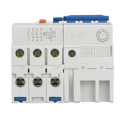 Chint 50A 3P+N 30mA 6KAIC 400V Residual Current Circuit Breaker with Overcurrent Protection RCBO NB1L-63-50A3P+N