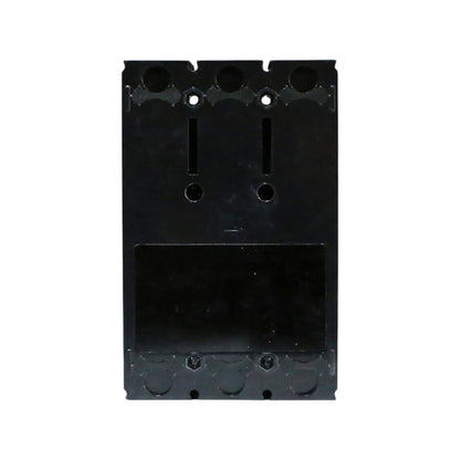 A black plastic electrical terminal block or connector housing with pre-drilled screw holes and mounting slots, shown against a plain white background.