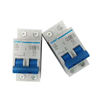 Chint 63A 2P 4.5KAIC 220V Miniature Circuit Breaker EB2PC634.5KA