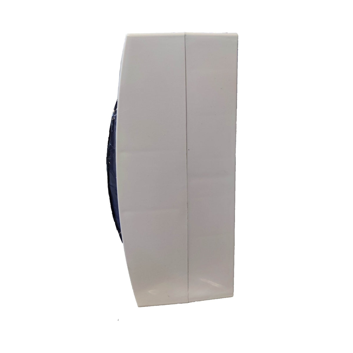 A white rectangular plastic or acrylic block with a vertical seam down the center, shown against a plain white background.