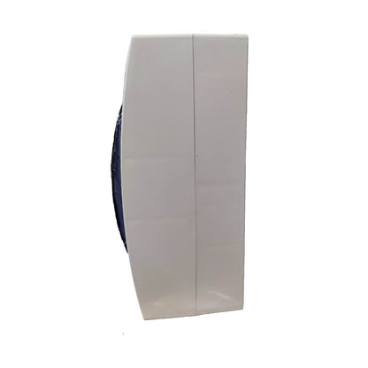 A white rectangular plastic or acrylic block with a vertical seam down the center, shown against a plain white background.