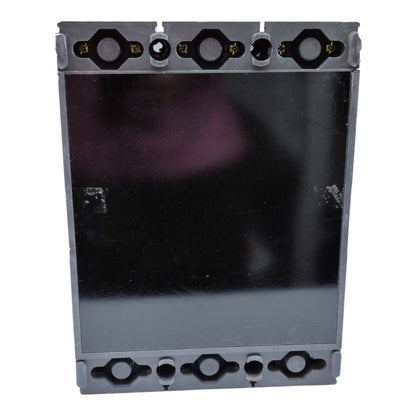 A dark gray rectangular electronic component or module with circular cutouts on the top and bottom edges, shown against a plain white background.