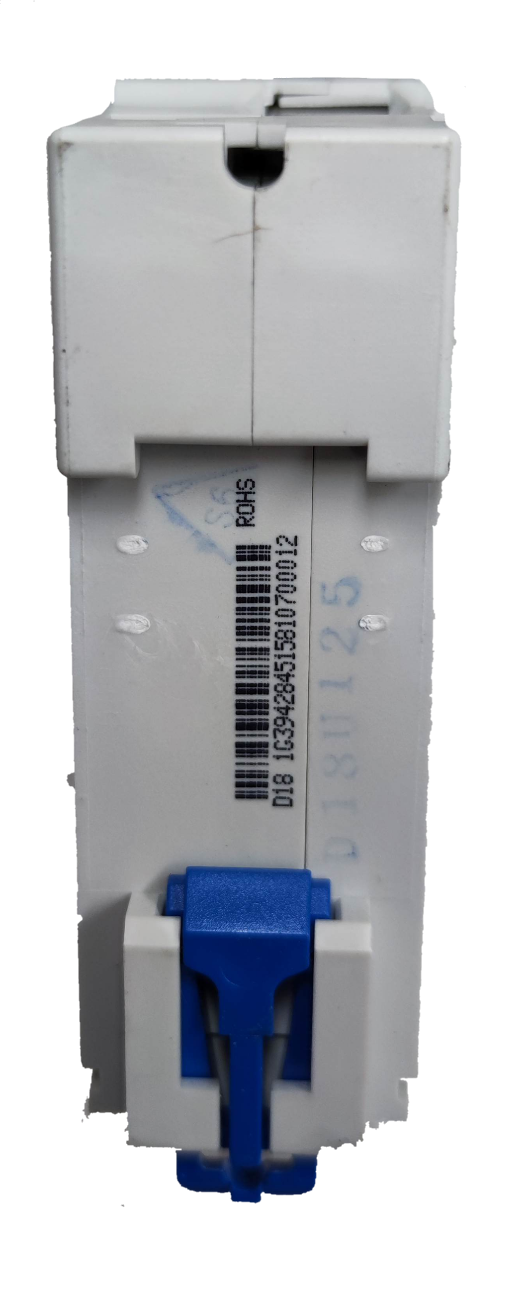 Chint 80A miniature circuit breaker with blue toggle switch for electrical protection