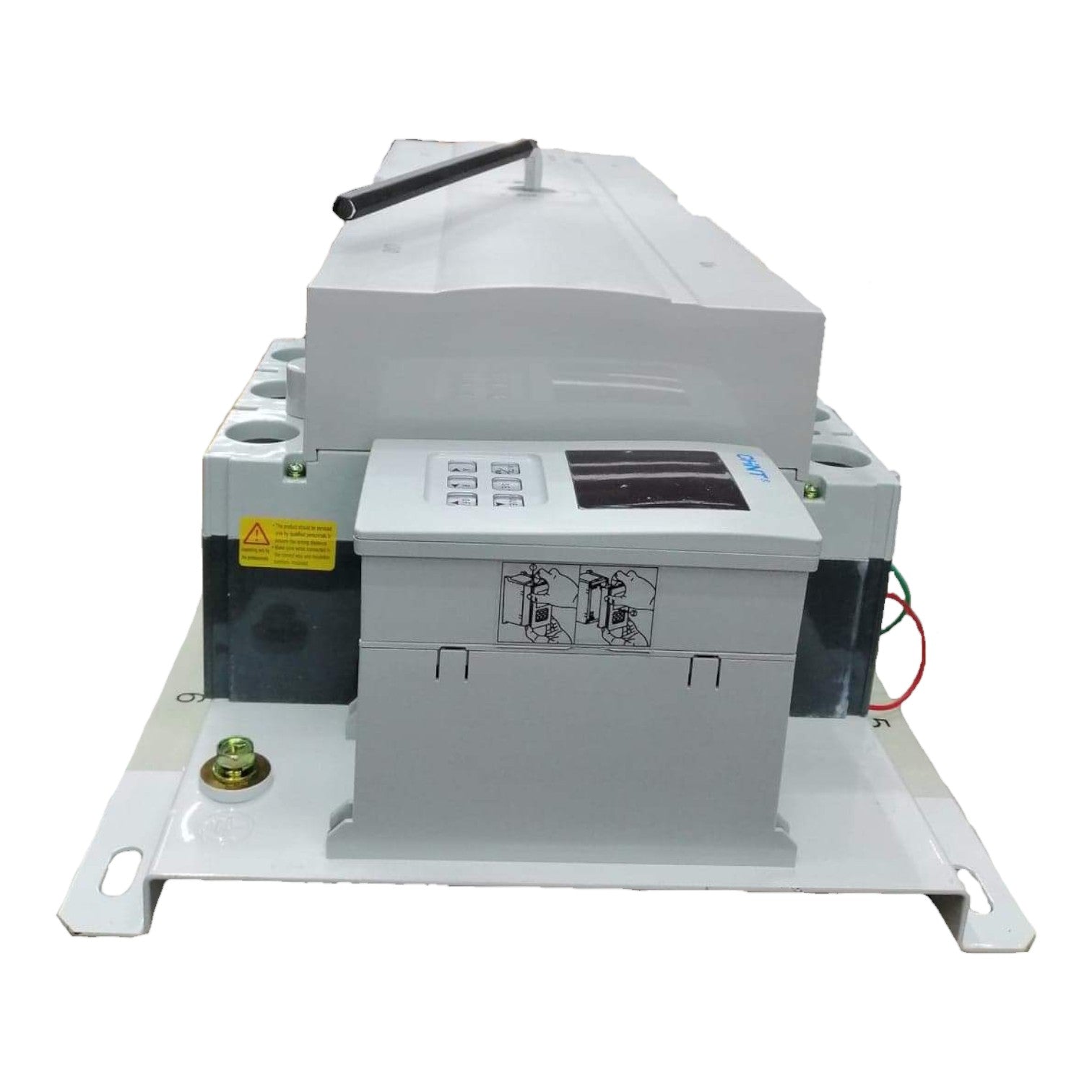 Electrical component with a white background