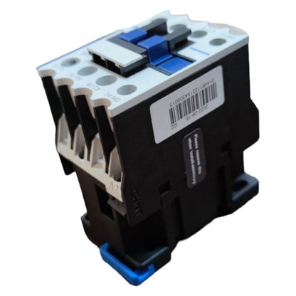 Electrical contactor on a white background
