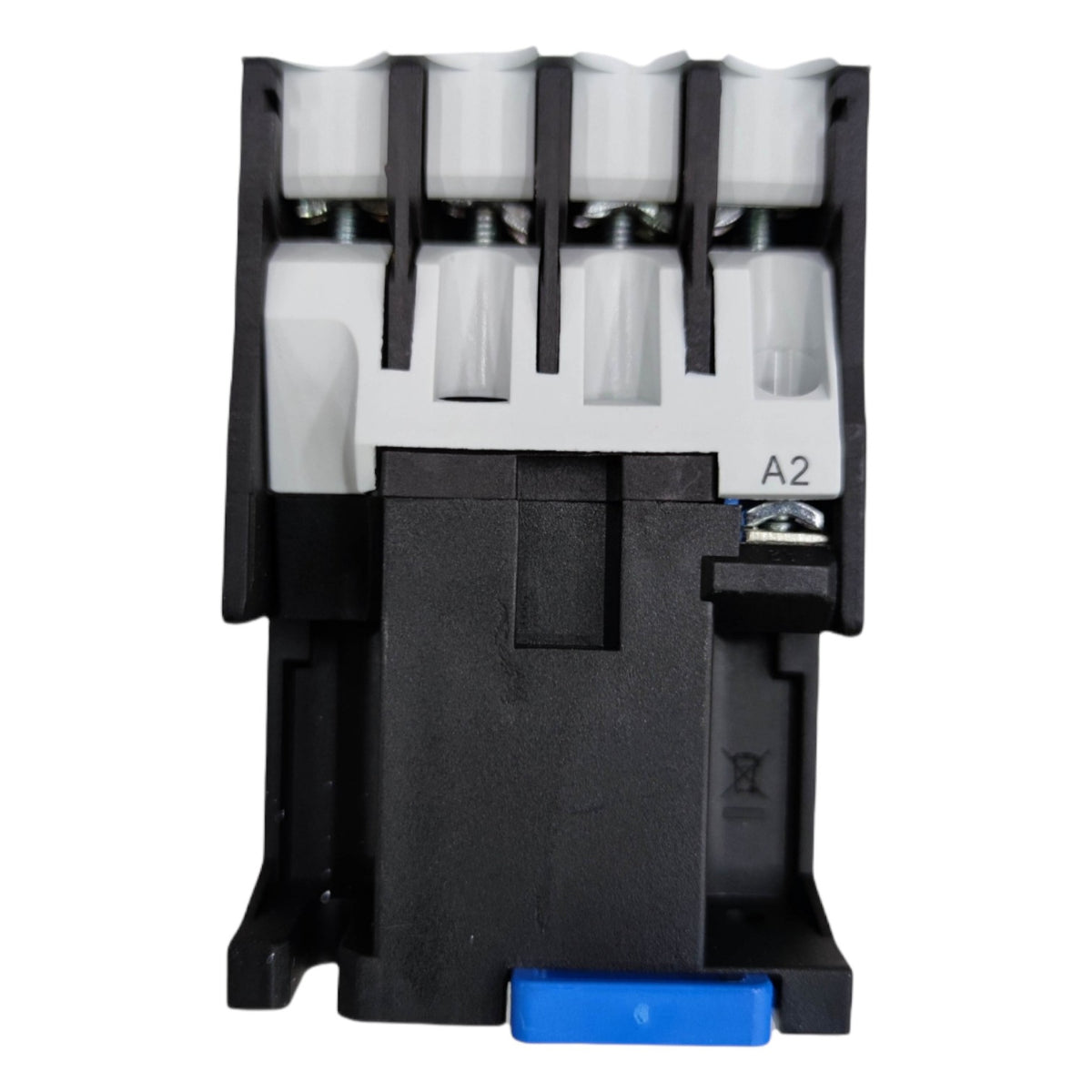 Electrical contactor with multiple contacts on a white background