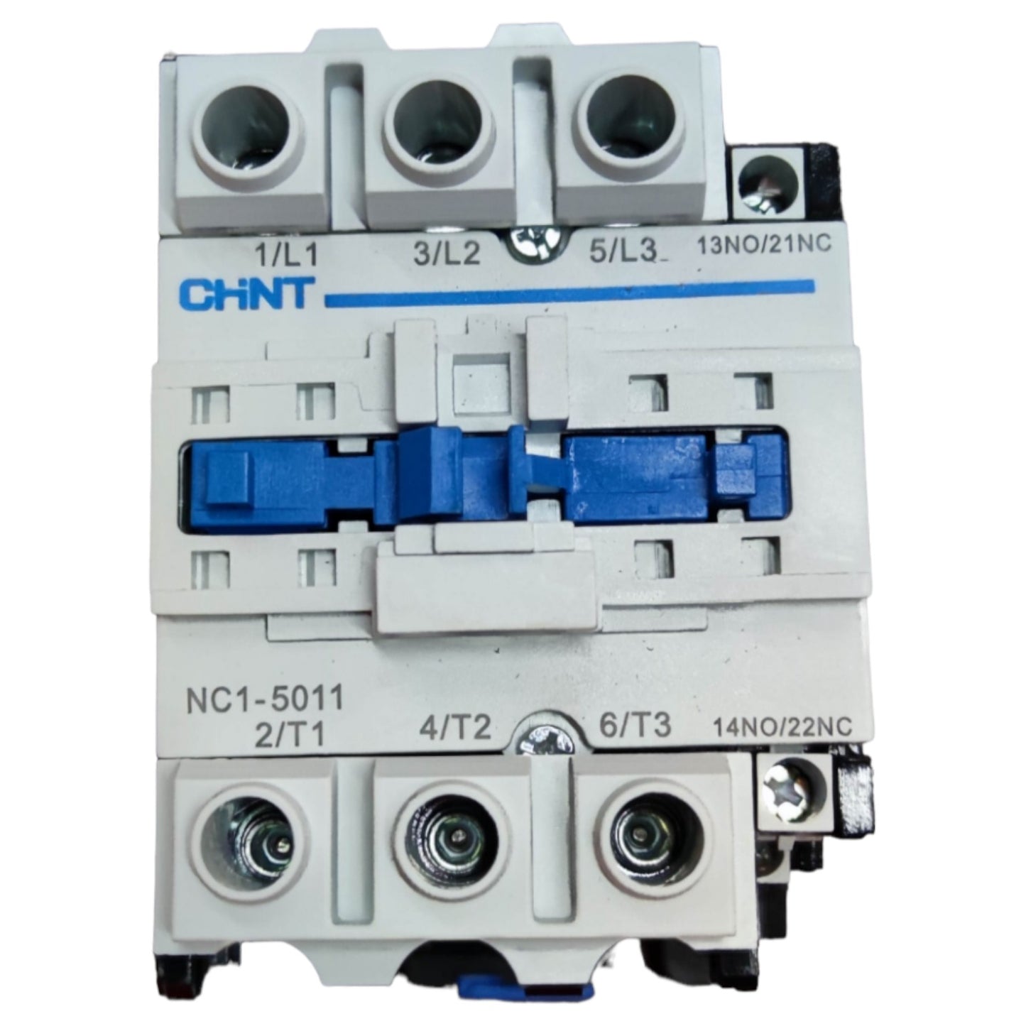 Chint electrical circuit breaker on a white background