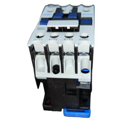 Electrical contactor on a white background
