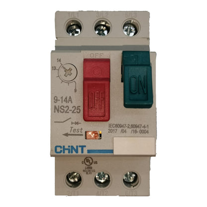 Electrical circuit breaker with red and green switches on a white background