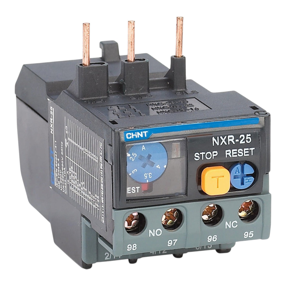 Chint Thermal Overload Relay 0.1-0.16A to 17-25A for Magnetic Contactor NXC-09 NXC-12 NXC-22 NXC-25 NXR-25 I Electx Electrical Supply