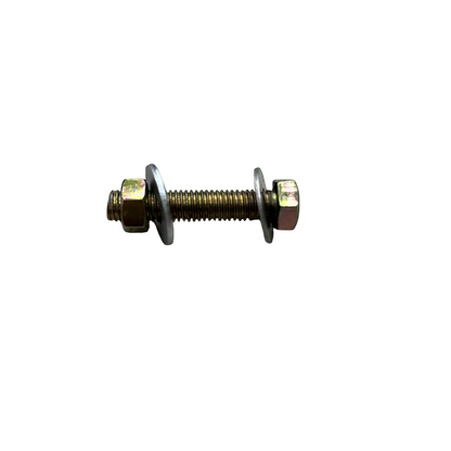 Chrome Gold Bolt and Nut with washer 80mm x 40mm Electx Electrical Supply