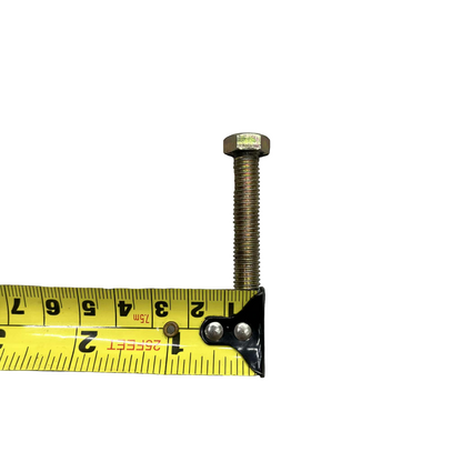 Chrome Gold Bolt and Nut with washer 80mm x 40mm Electx Electrical Supply 12