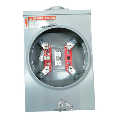 Cirtech KWH Meter Base 5 Jaws Square Type 1 1/4 inches Hub Size Max 200A