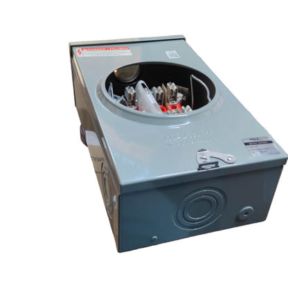 Cirtech KWH Meter Base 8 Jaws 1 1/4 Inch Rectangular Meter Base Max 200A