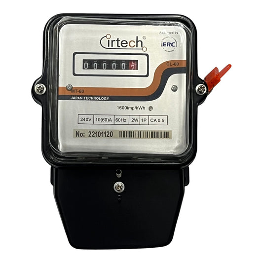 Cirtech electric meter on a white background
