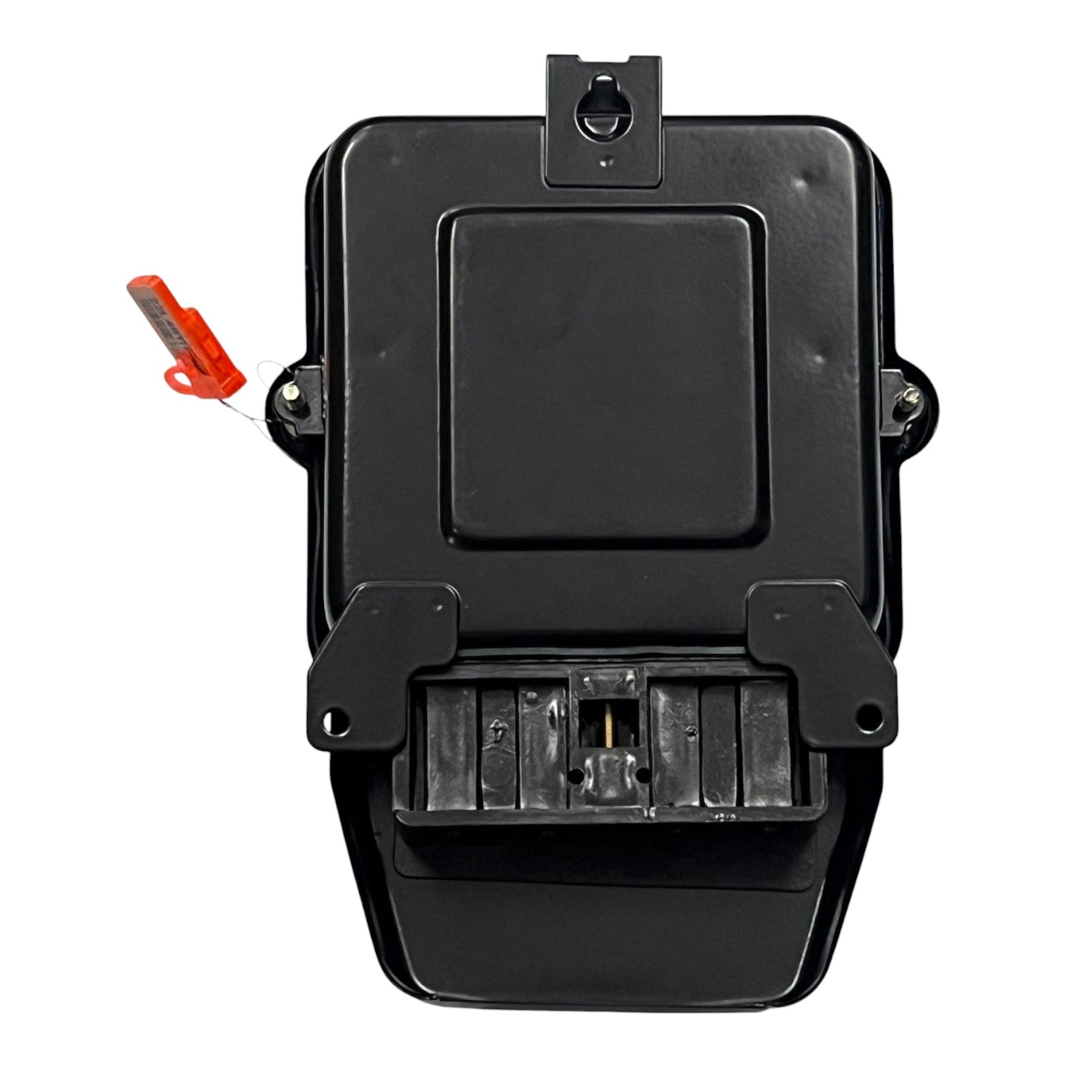 Black electronic component with a red and orange tool on a white background Cirtech_KWH_Meter_60A_2W_Single_Phase_Submeter_2_Wire_Single_Phase_Analog_Electx_Electrical_Supply