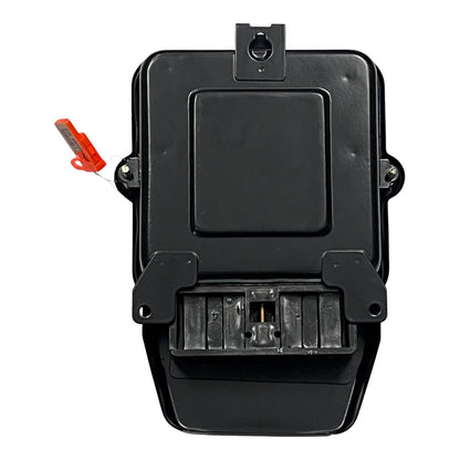 Black electronic component with a red and orange tool on a white background Cirtech_KWH_Meter_60A_2W_Single_Phase_Submeter_2_Wire_Single_Phase_Analog_Electx_Electrical_Supply