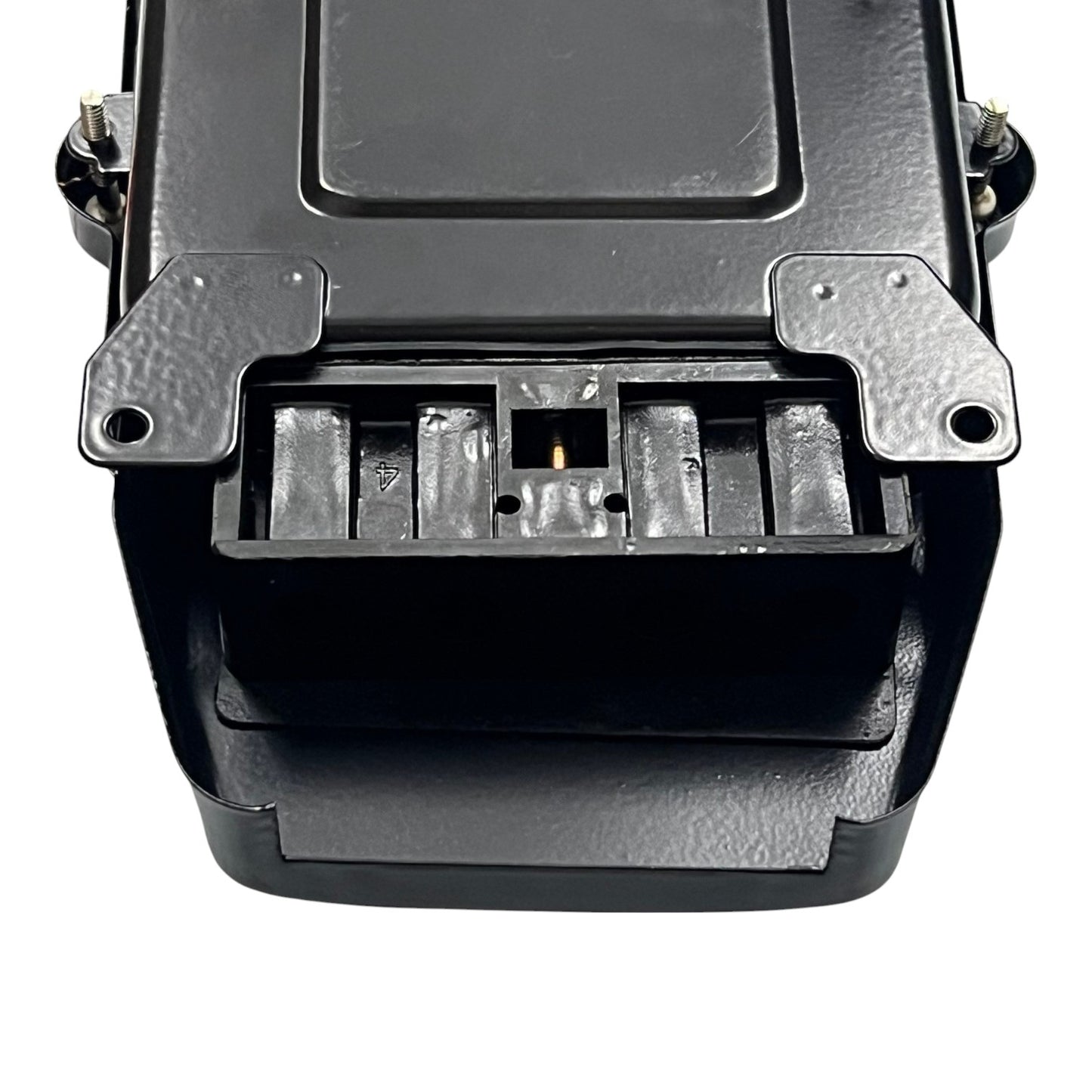 Close-up of a black electronic device with visible components on a white background Cirtech_KWH_Meter_60A_2W_Single_Phase_Submeter_2_Wire_Single_Phase_Analog_Electx_Electrical_Supply