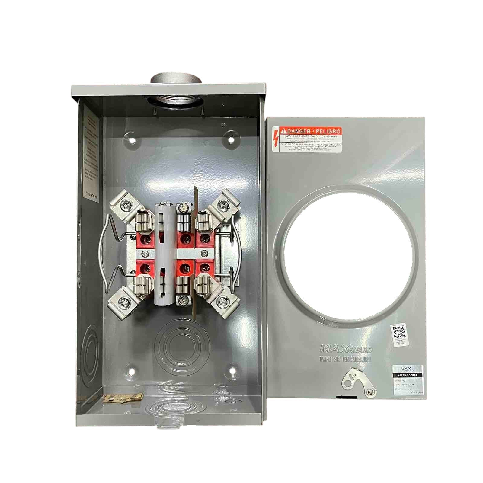 Cirtech KWH Meter Base 8 Jaws 2 Inches Rectangular Meter Base Max 200A Electx Electrical SUpply 4