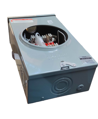 Cirtech KWH Meter Base 2 Inch electrical component with metal casing and circular meter opening