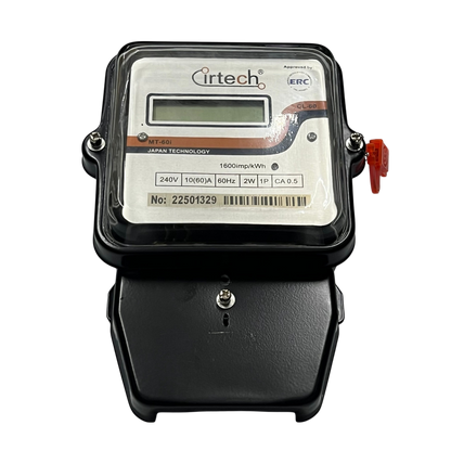 Cirtech KWH Meter 60A 2W Single Phase Submeter 2 Wire Single Phase LCD Monitor