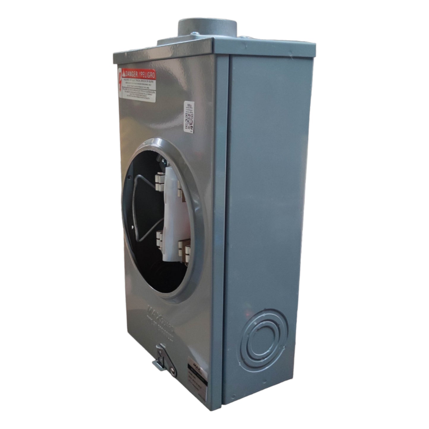 Cirtech Rectangular Meter Base 5 Jaws 1 1/2 Inch Hub Size KWH Meter Base Max 200A