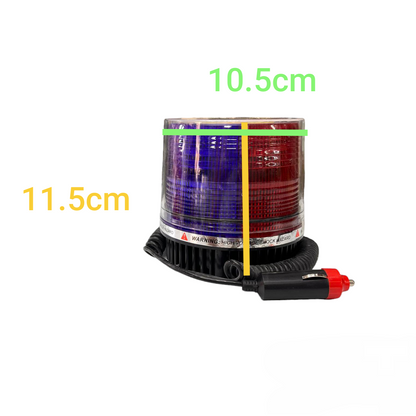 Code Red Strobe Light Red/Blue Warning Light 24V with Magnetic Base 9 Flash