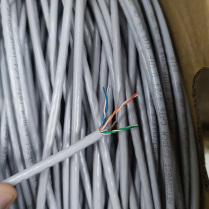 Comscope CAT6 UTP 300 Meters, LAN Cable, Ethernet Cable, Data Cable, Internet Cable, CAT 6 AWG 24 Solid Gray