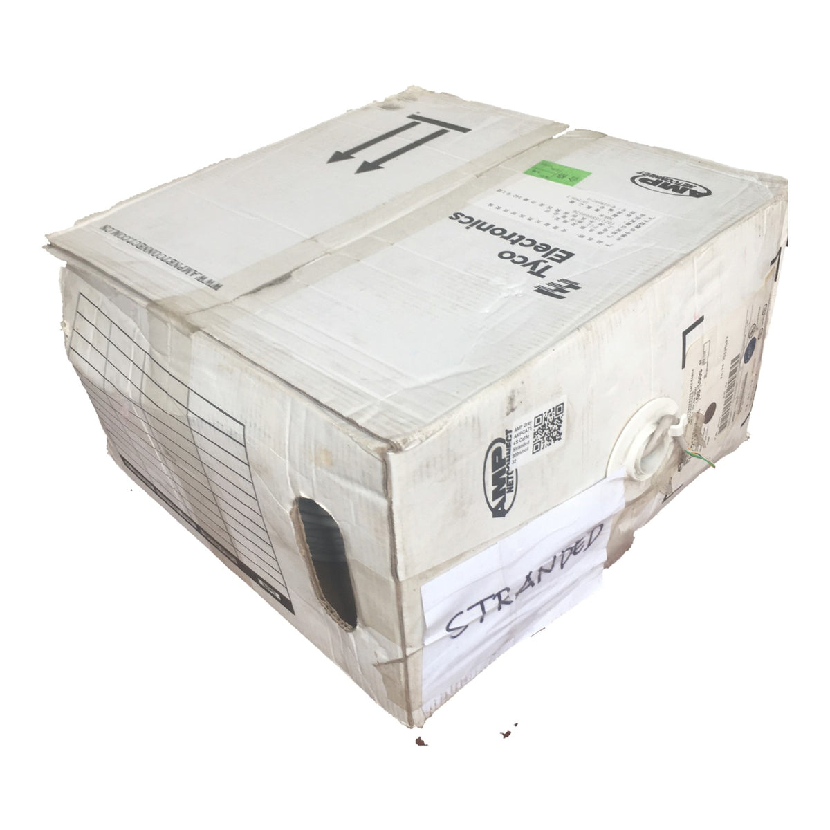 Comscope CAT5e UTP Stranded 300 Meters LAN Cable Stranded , CAT5 Stranded, Internet Cable, Data Cable, Ethernet Cable 1 Roll 300 meters per roll 8 Stranded wire 24AWG 4 Pairs AMPCAT5ES I Electx Electrical Supply