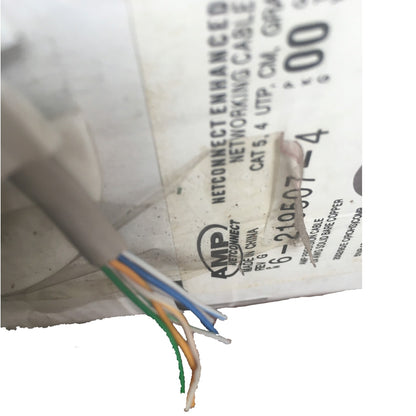 Comscope CAT5e UTP Stranded 300 Meters LAN Cable Stranded , CAT5 Stranded, Internet Cable, Data Cable, Ethernet Cable 1 Roll 300 meters per roll 8 Stranded wire 24AWG 4 Pairs AMPCAT5ES I Electx Electrical Supply