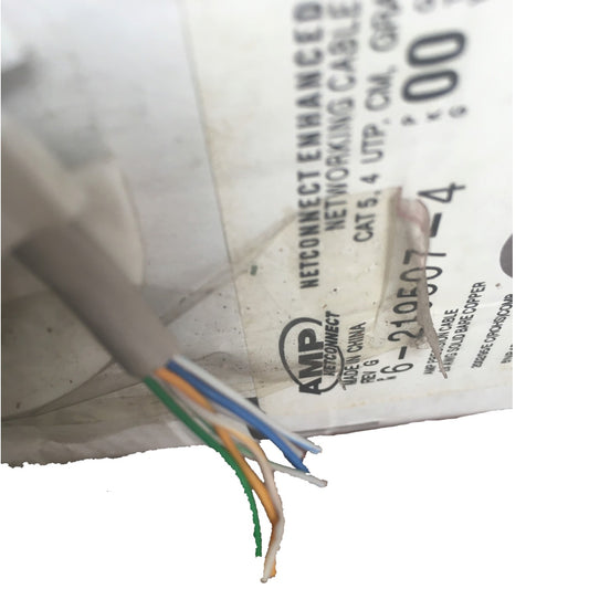 Comscope CAT5e UTP Stranded 300 Meters LAN Cable Stranded , CAT5 Stranded, Internet Cable, Data Cable, Ethernet Cable 1 Roll 300 meters per roll 8 Stranded wire 24AWG 4 Pairs AMPCAT5ES I Electx Electrical Supply