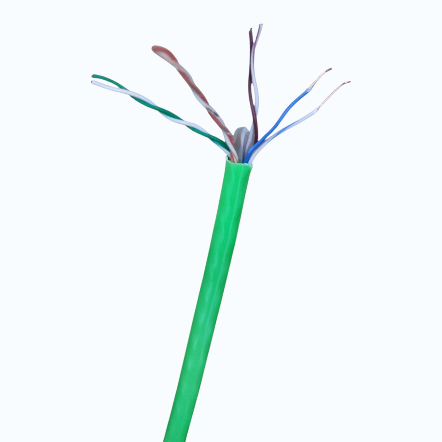 Comscope Precut CAT6 UTP, LAN Cable, Ethernet Cable, Data Cable, Internet Cable, CAT 6 AWG 24 Solid 4 Pairs Green