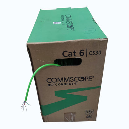 Comscope Precut CAT6 UTP, LAN Cable, Ethernet Cable, Data Cable, Internet Cable, CAT 6 AWG 24 Solid 4 Pairs Green