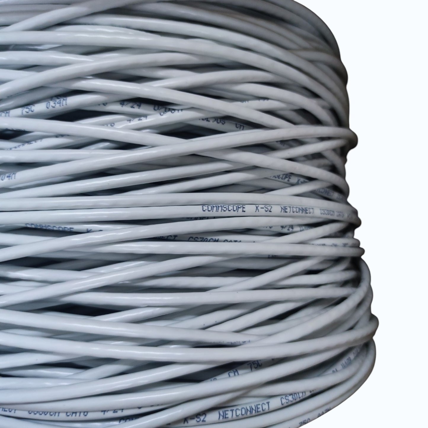Comscope Precut CAT6 UTP , LAN Cable, Ethernet Cable, Data Cable, Internet Cable, CAT 6 Cable AWG 24 4 Pairs White