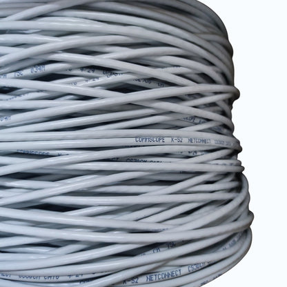 Comscope Precut CAT6 UTP , LAN Cable, Ethernet Cable, Data Cable, Internet Cable, CAT 6 Cable AWG 24 4 Pairs White
