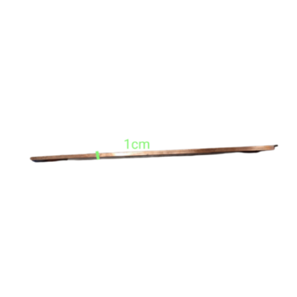 Copper bus bar 3mm thick Assorted Length showing a close-up view of its flat profile