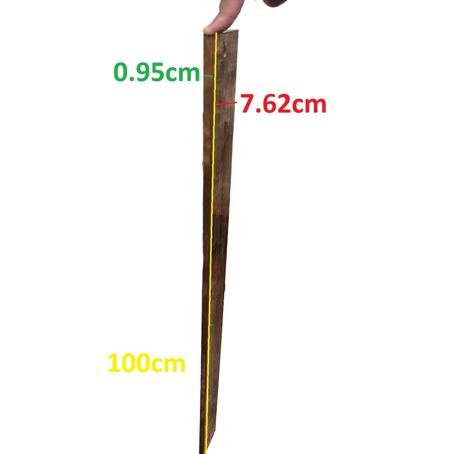 Copper Bus Bar 7.62cm x 0.95cm x 100cm,3inches x 3/8inches x 1meter