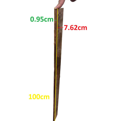 Copper Bus Bar 7.62cm x 0.95cm x 100cm,3inches x 3/8inches x 1meter