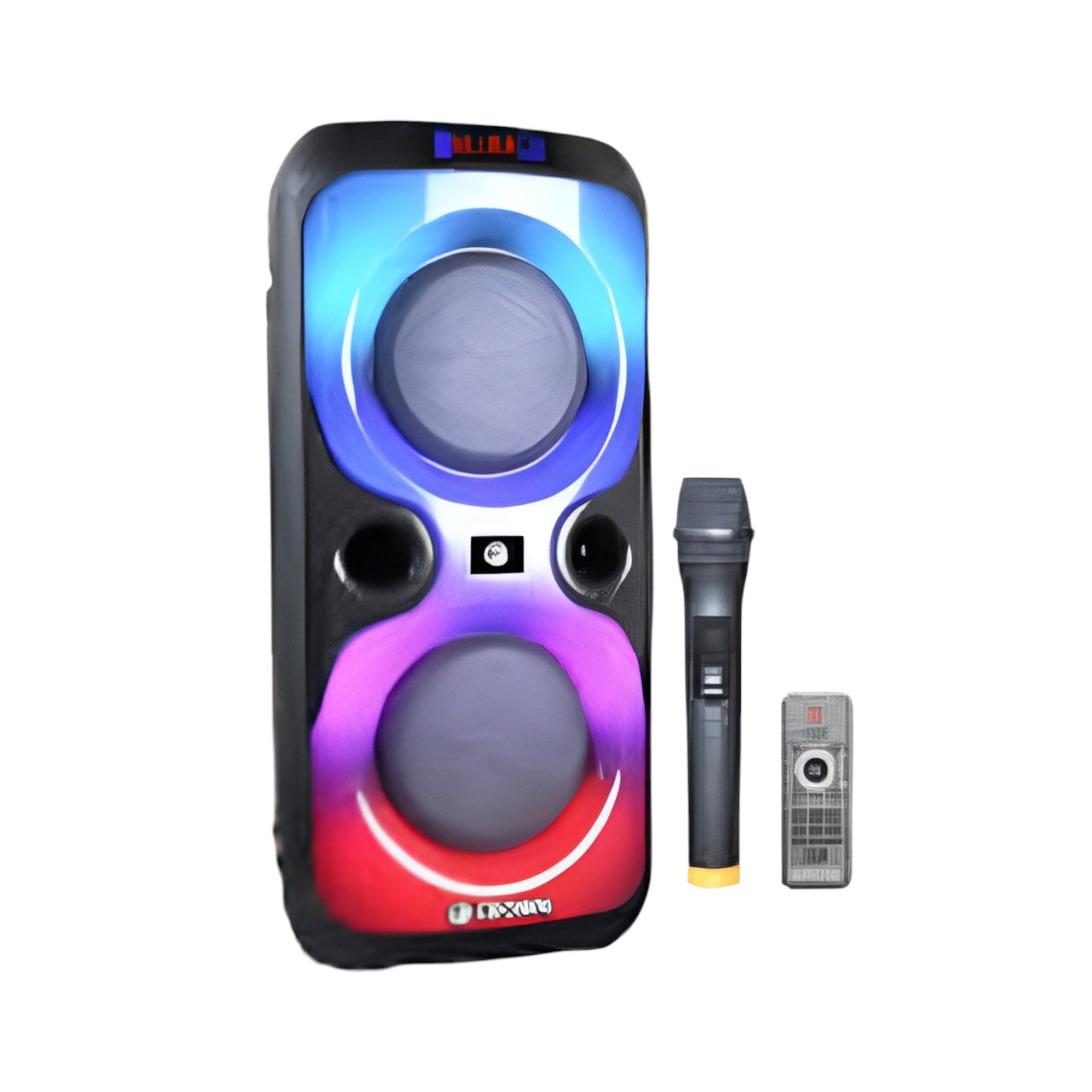 Crown 150W Portable Speaker  6 Woofer + 1.5 Tweeter w/ Remote Control  Wireless Mic, Rechargeable Battery PD-662