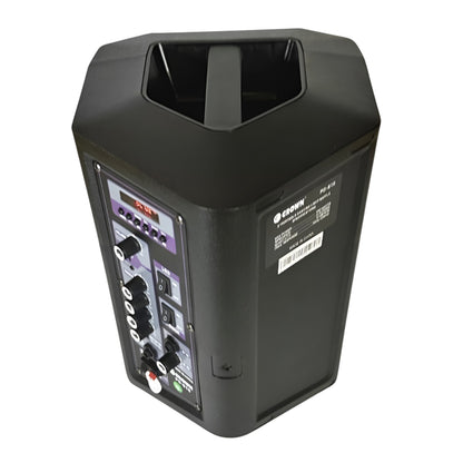 Crown 150W Portable Speaker 8 Inches Woofer 2 Way 4-8 Ohms 250x285x360mm PD-810 with Remote Control Wireless Mic and Rechargeable Battery